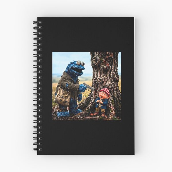 Item preview, Blue-Monster-Robbing-Funny-Cookies designed and sold by Witchfoundart.