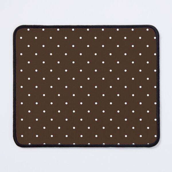 Item preview, White Mini Polka Dots on brown designed and sold by RishabhArts1.