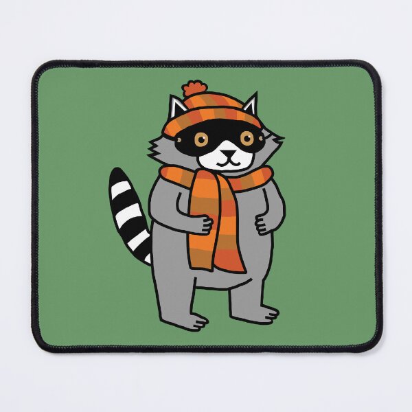Item preview, Fall Season Cute Raccoon in Hat and Scarf  designed and sold by ellenhenry.