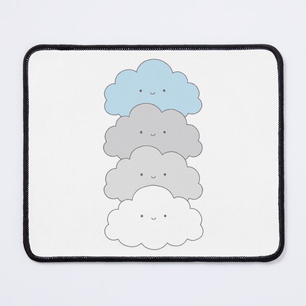 Item preview, Kawaii Cloud Stack – Cute Pastel Smiling Clouds designed and sold by AliveStyle.