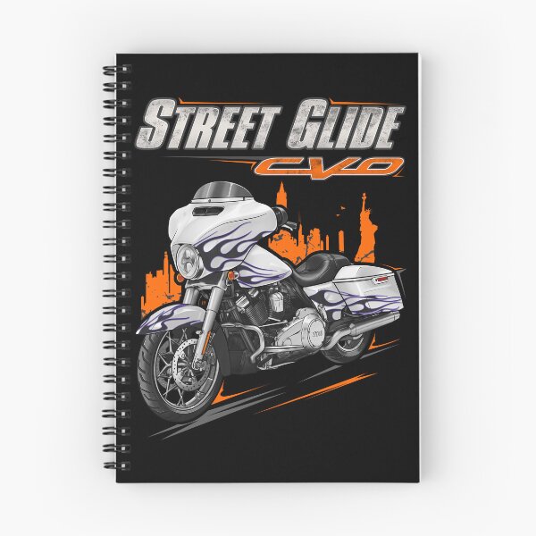 Item preview, Motorcycle Street Glide CVO FLHXSE 2016 White Amethyst & Black Flames for Motorcycle Riders designed and sold by MotoApparelHub.