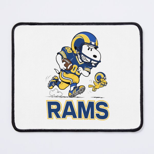 Item preview, Snoopy Rams Football Player Running designed and sold by fizzstocmathepa.