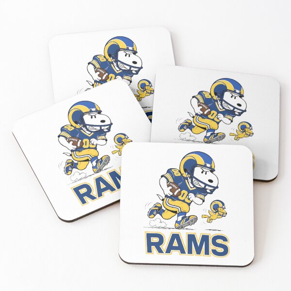 Item preview, Snoopy Rams Football Player Running designed and sold by fizzstocmathepa.