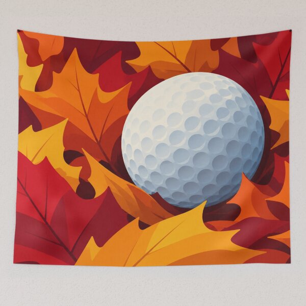 Item preview, Autumn Golf Ball Among Leaves designed and sold by Creative_Canvas.