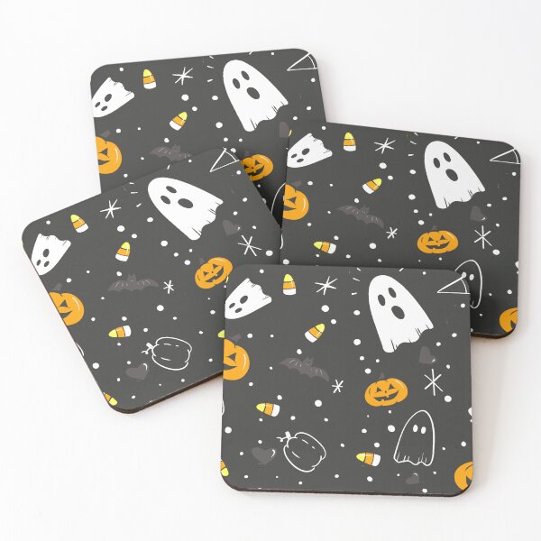 Item preview, Cute Halloween Ghost Pattern designed and sold by Flora-and-Fable.