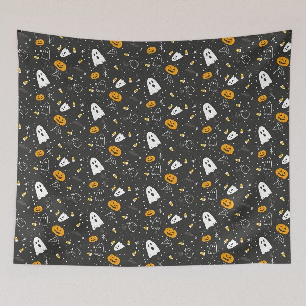 Item preview, Cute Halloween Ghost Pattern designed and sold by Flora-and-Fable.