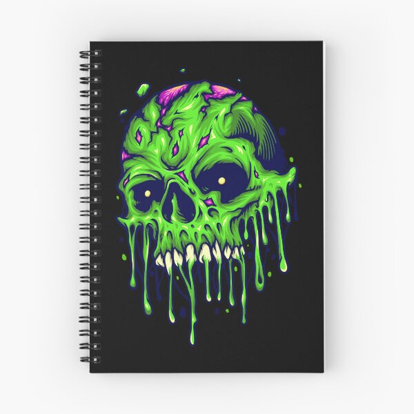 Item preview, Green Slime Skull – Melting Halloween designed and sold by Sed94.
