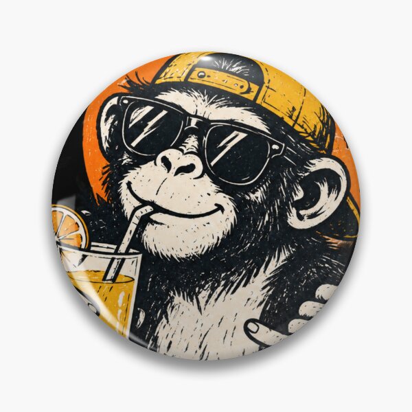 Item preview, Good Vibes Only Chimp designed and sold by Houldi.