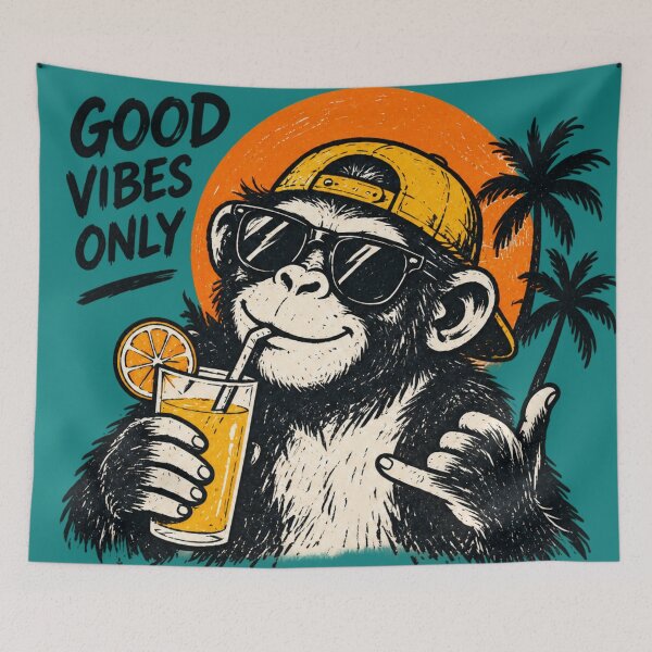 Item preview, Good Vibes Only Chimp designed and sold by Houldi.
