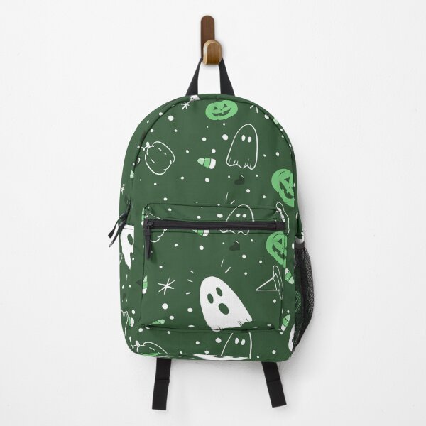 Item preview, Cute Green Halloween Ghost Pattern designed and sold by Flora-and-Fable.