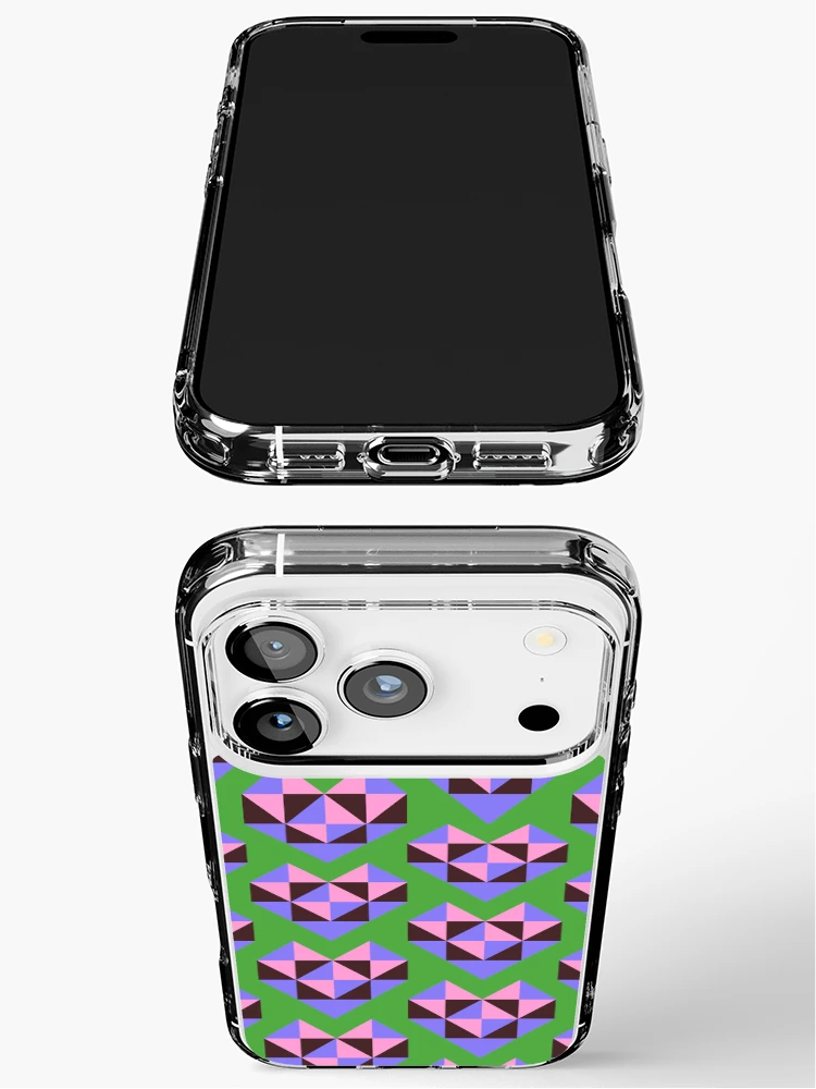 Thumbnail 3 of 5, iPhone Case, Pastel Geometric Heart designed and sold by RACDesignStudio.
