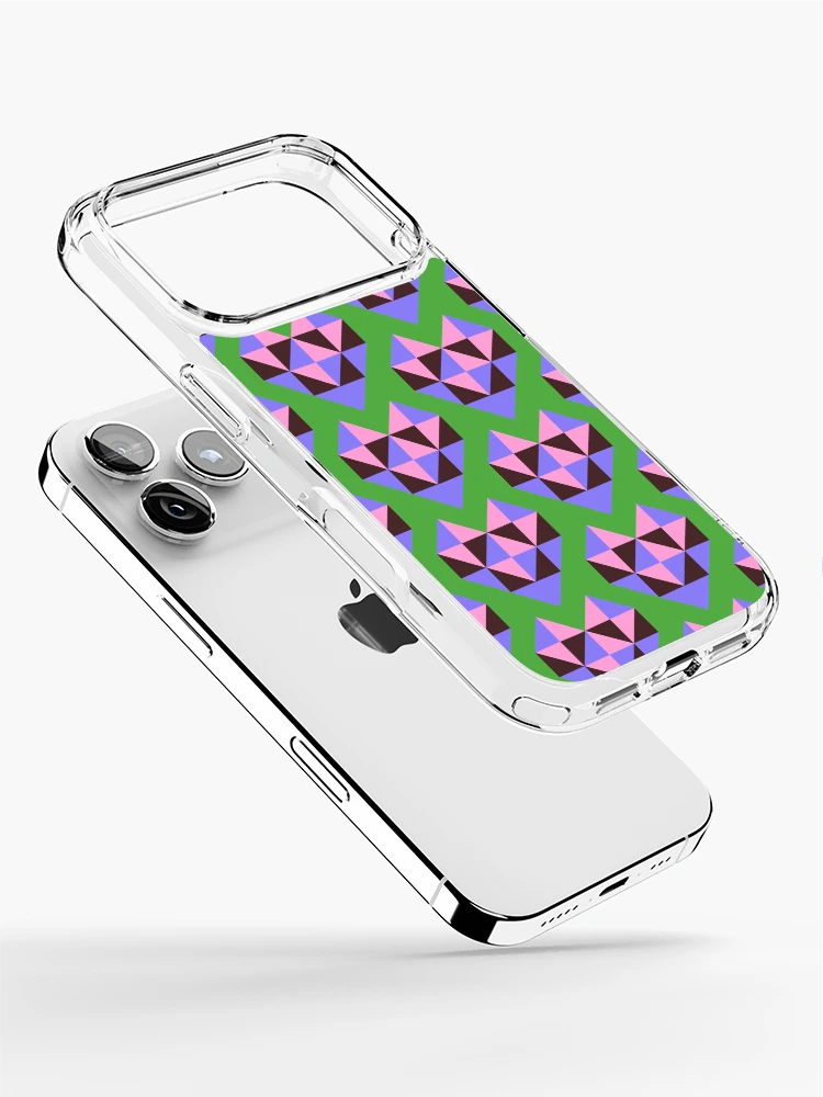 Thumbnail 2 of 5, iPhone Case, Pastel Geometric Heart designed and sold by RACDesignStudio.