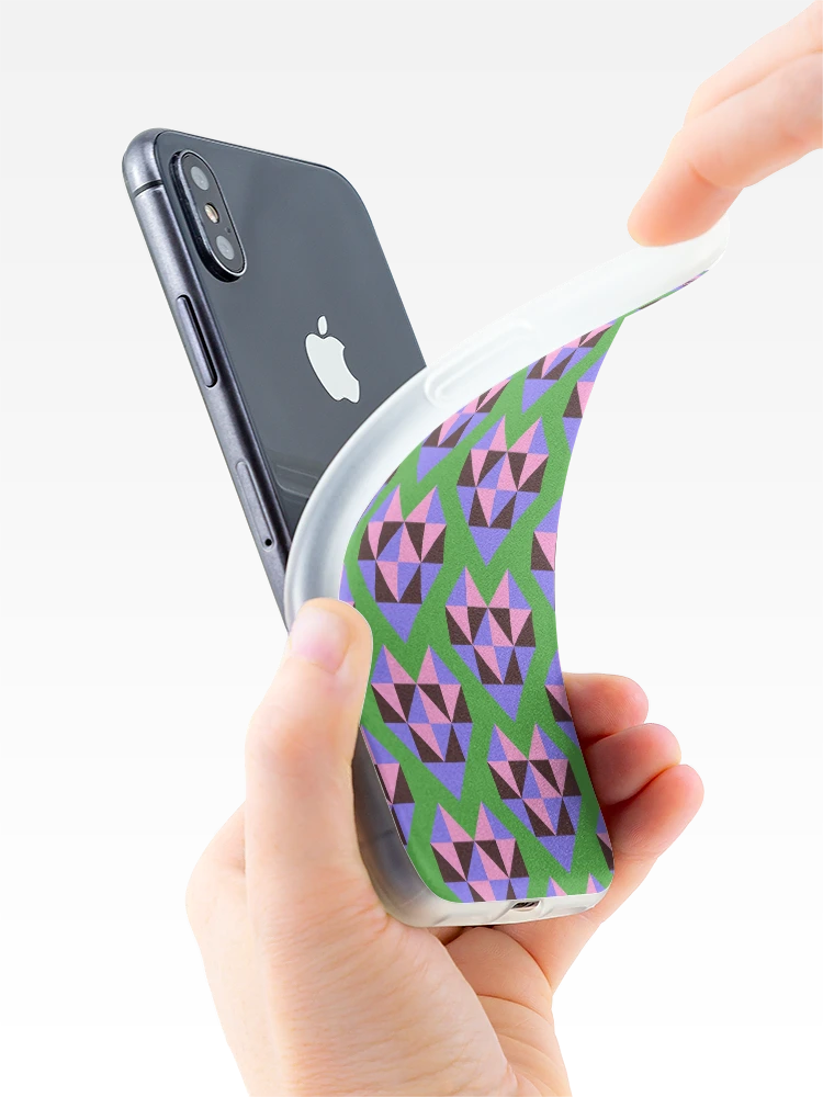 Thumbnail 4 of 5, iPhone Case, Pastel Geometric Heart designed and sold by RACDesignStudio.