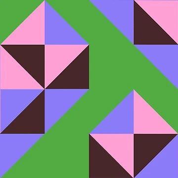 Artwork thumbnail, Pastel Geometric Heart by RACDesignStudio