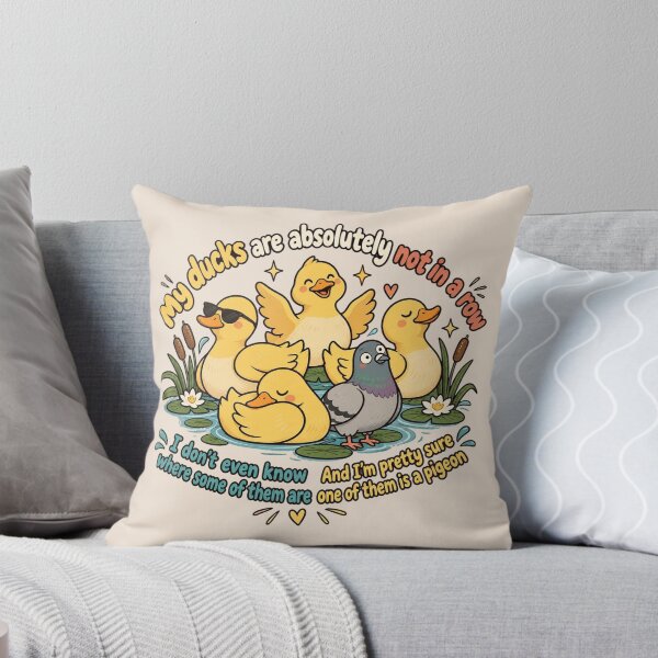 Item preview, My Ducks Are Not In a Row, Funny Sarcastic Quote, Humorous Duck Meme, Chaotic Life Humor, Quirky Animal Lover Gift designed and sold by Quiajia.