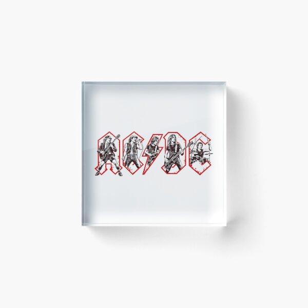 Item preview, AC-DC-Rock Band Members Performance Inside Iconic Red Logo Graphic designed and sold by dartoffofo⭐⭐⭐⭐⭐.