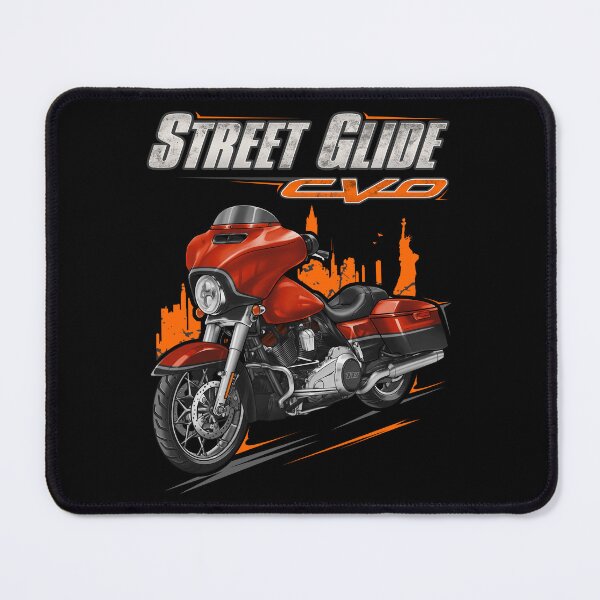 Item preview, Motorcycle Street Glide CVO FLHXSE 2018 Orange Lava & Black Denim for Motorcycle Riders designed and sold by MotoApparelHub.