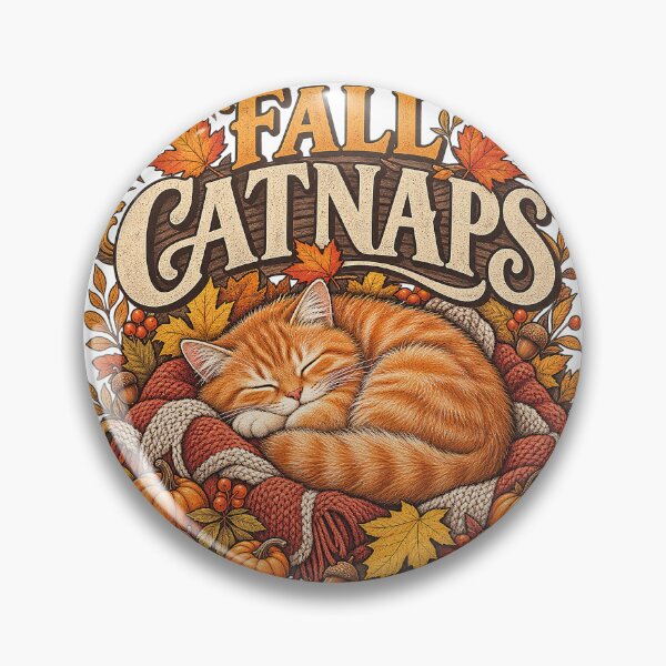 Item preview, Fall Cat – Cozy Autumn Catnaps Sleepy Cat designed and sold by manszoank.