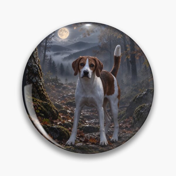 Item preview, Midnight Tracking Coonhound Fine Art Print designed and sold by RescueHeart10.
