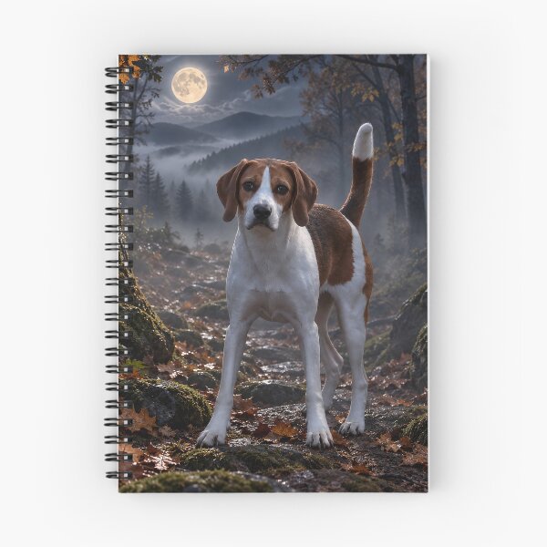 Item preview, Midnight Tracking Coonhound Fine Art Print designed and sold by RescueHeart10.