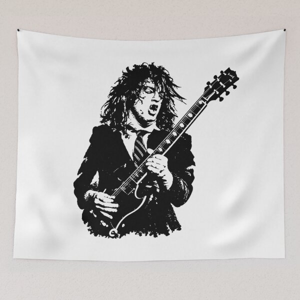 Item preview, Angus Young AC-DC Lead Guitarist Iconic Schoolboy Graphic designed and sold by dartoffofo⭐⭐⭐⭐⭐.