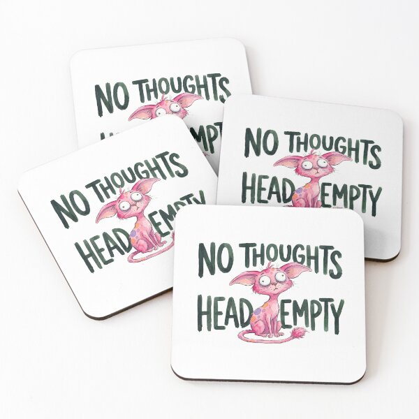 Item preview, No Thought Head Empty Pink Cat designed and sold by septii.