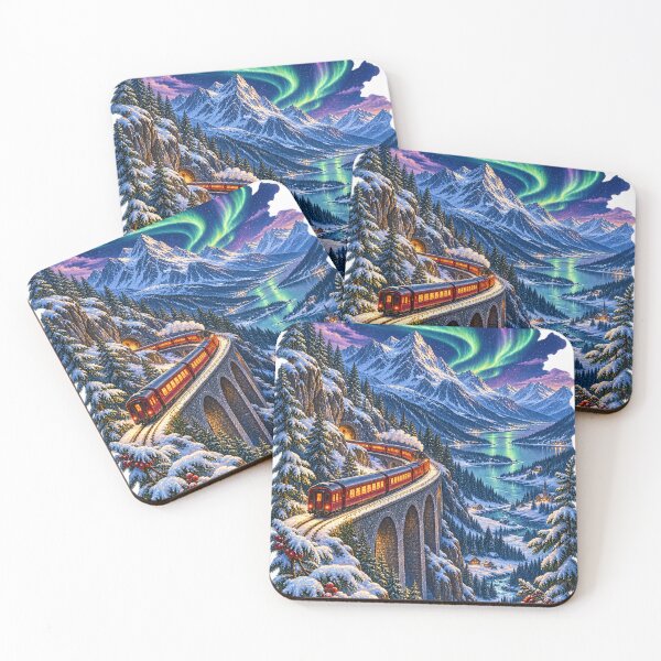 Item preview, Northern Lights Express – Winter Train Adventure designed and sold by CarrotBadminton.