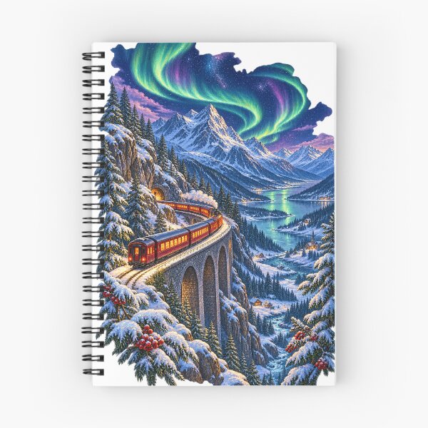 Item preview, Northern Lights Express – Winter Train Adventure designed and sold by CarrotBadminton.