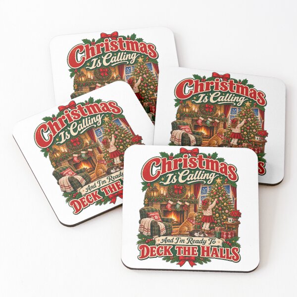 Item preview, Christmas Is Calling Deck The Halls designed and sold by Elite_Junkies.