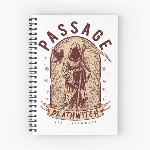 Item preview,  Deathwitch Passage T-Shirt | Grim Reaper Halloween Graphic Tee v7 designed and sold by DarylWelsh2024.