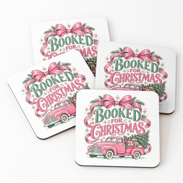 Item preview, All Booked for Christmas, Bookish Holiday Vintage Truck, Gift For Reader designed and sold by LandFinStudio.