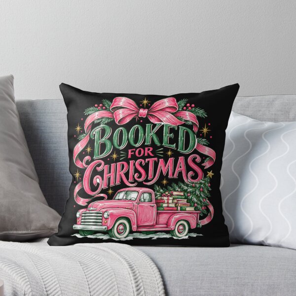 Item preview, All Booked for Christmas, Bookish Holiday Vintage Truck, Gift For Reader designed and sold by LandFinStudio.