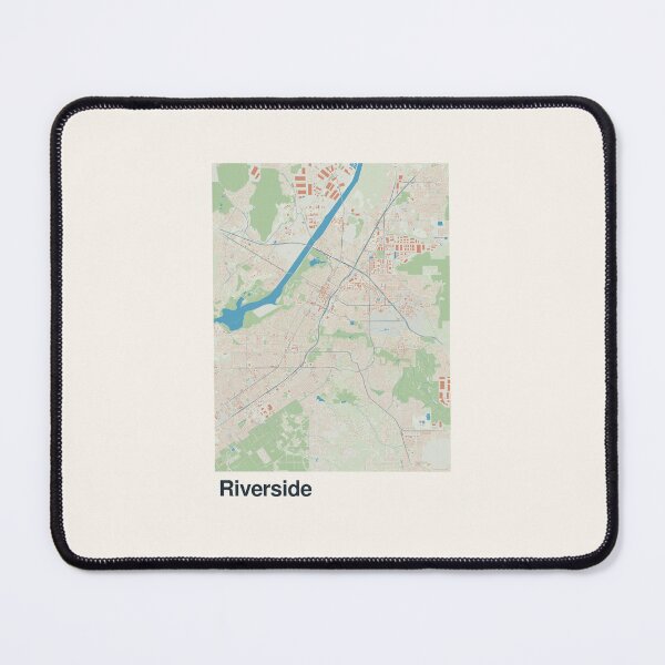 Item preview, Riverside Minimalistic Map Art designed and sold by MapsNerd.