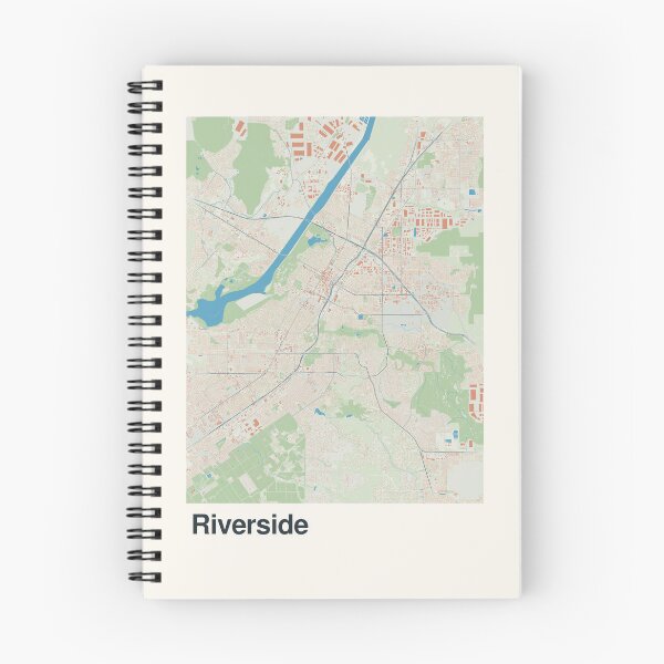 Item preview, Riverside Minimalistic Map Art designed and sold by MapsNerd.