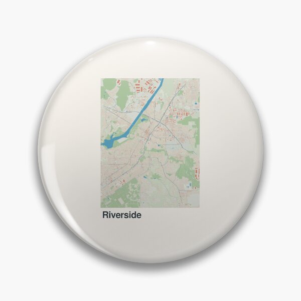 Item preview, Riverside Minimalistic Map Art designed and sold by MapsNerd.