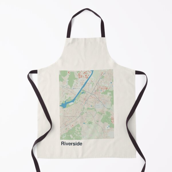 Item preview, Riverside Minimalistic Map Art designed and sold by MapsNerd.