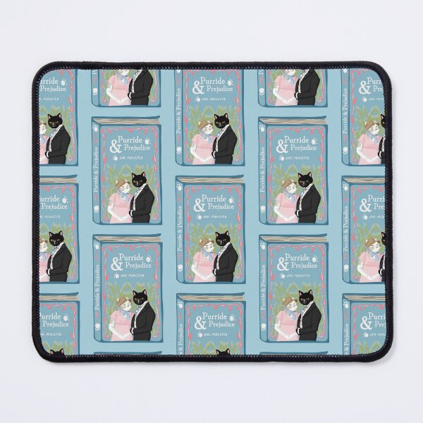 Item preview, Pride and Prejudice Cat Print, Jane Austen Wall Art, Book Lover Gift, Literary Cat Art, Bookish Decor, Cat Lover Gift designed and sold by booksnbobs.
