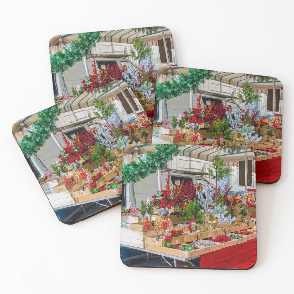 Item preview, Festive Flower Market Stall Display With Wreaths, Colorful Arrangements, Seasonal Decor, And Vibrant Flora's designed and sold by Nmallia.