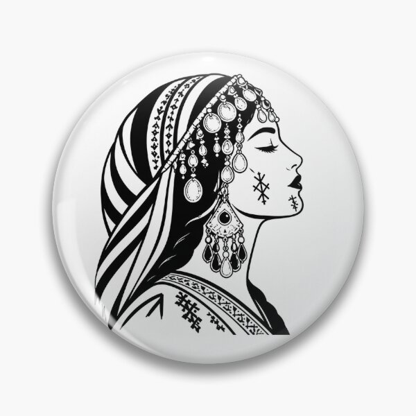 Item preview, Amazigh Lady B&W designed and sold by MED82.
