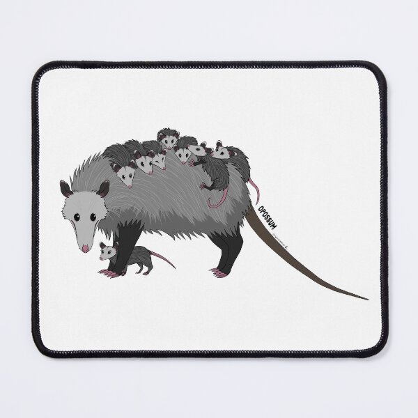 Item preview, Opossum with joeys designed and sold by LORDWOLFOFTHEWOODS-WORKS.