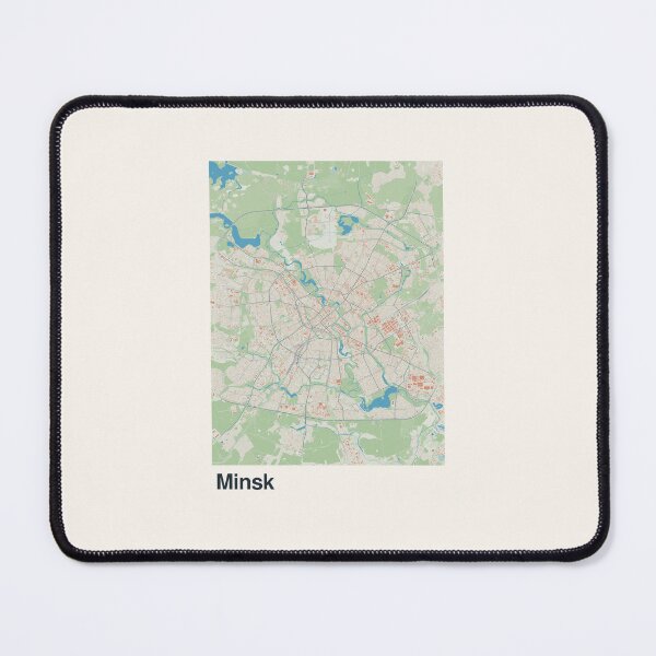 Item preview, Minsk Minimalistic Map Art designed and sold by MapsNerd.