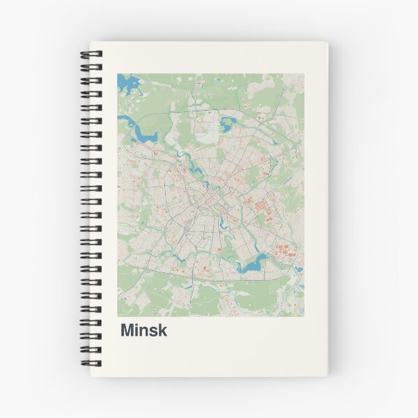 Item preview, Minsk Minimalistic Map Art designed and sold by MapsNerd.