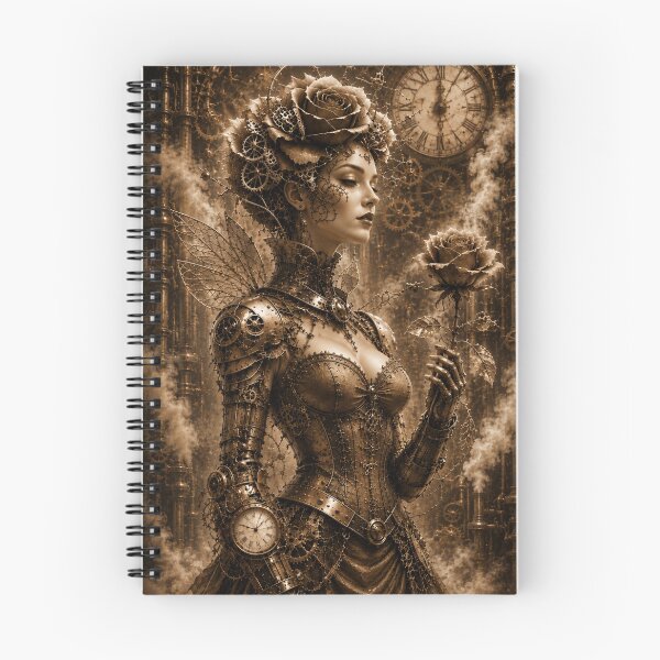 Item preview, Sepia steampunk rose — Victorian mechanical queen designed and sold by Axokris.
