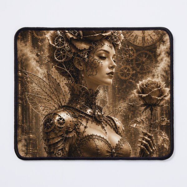 Item preview, Sepia steampunk rose — Victorian mechanical queen designed and sold by Axokris.