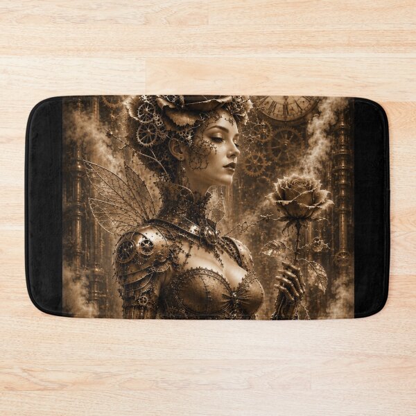 Item preview, Sepia steampunk rose — Victorian mechanical queen designed and sold by Axokris.