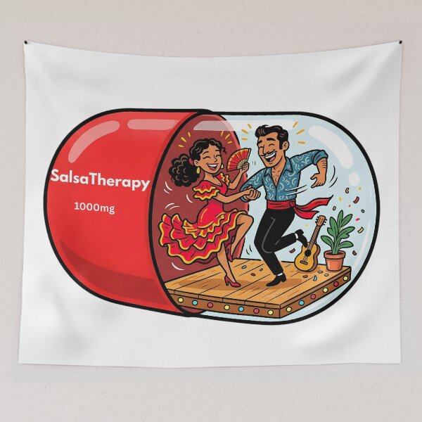Item preview, Salsa Therapy 1000mg Funny Latin Dance Pill designed and sold by SmartPuns.