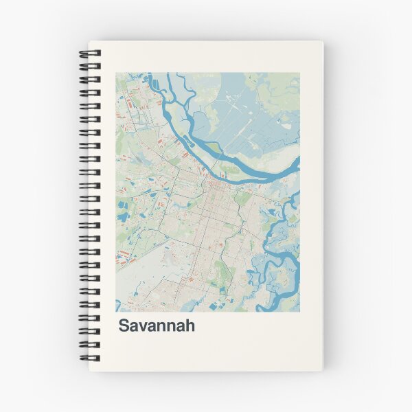 Item preview, Savannah Minimalistic Map Art designed and sold by MapsNerd.