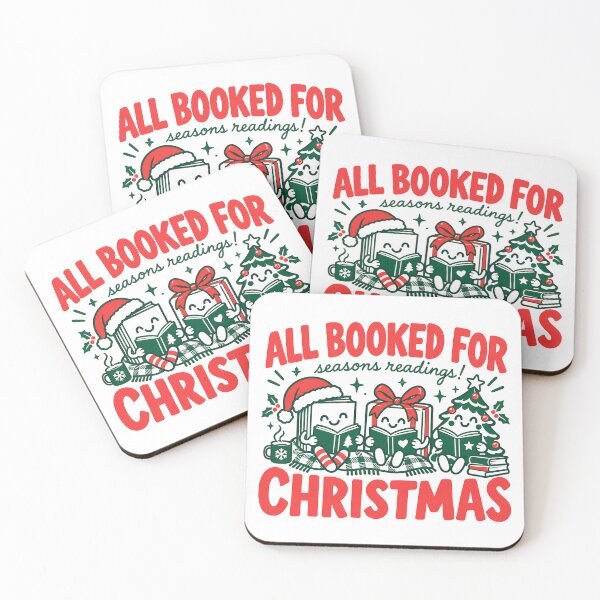 Item preview, All Booked For Christmas Cute Christmas Book Lover Reading designed and sold by LandFinStudio.