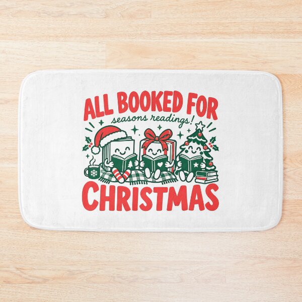 Item preview, All Booked For Christmas Cute Christmas Book Lover Reading designed and sold by LandFinStudio.
