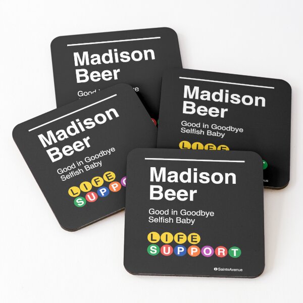 Item preview, Life Support Madison Beer Subway Sign - Trendy Subway style - New York designed and sold by SaintsAvenue.